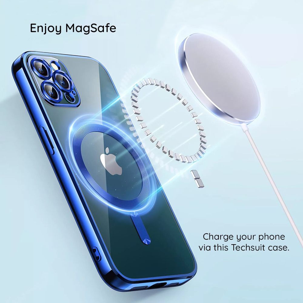Luxury Crystal MagSafe pouzdro pro Apple iPhone 15 - Slabě Zelená
