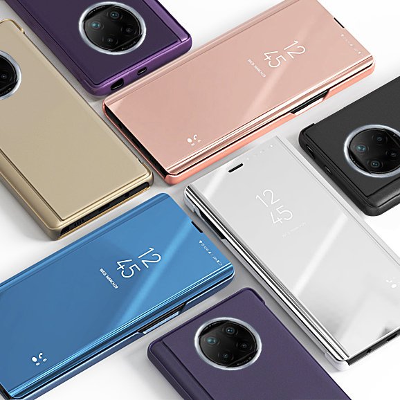 Pouzdro Clear View pro Xiaomi Redmi Note 9T 5G - Modrá