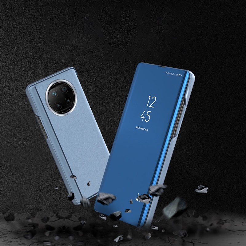Pouzdro Clear View pro Xiaomi Redmi Note 9T 5G - Modrá