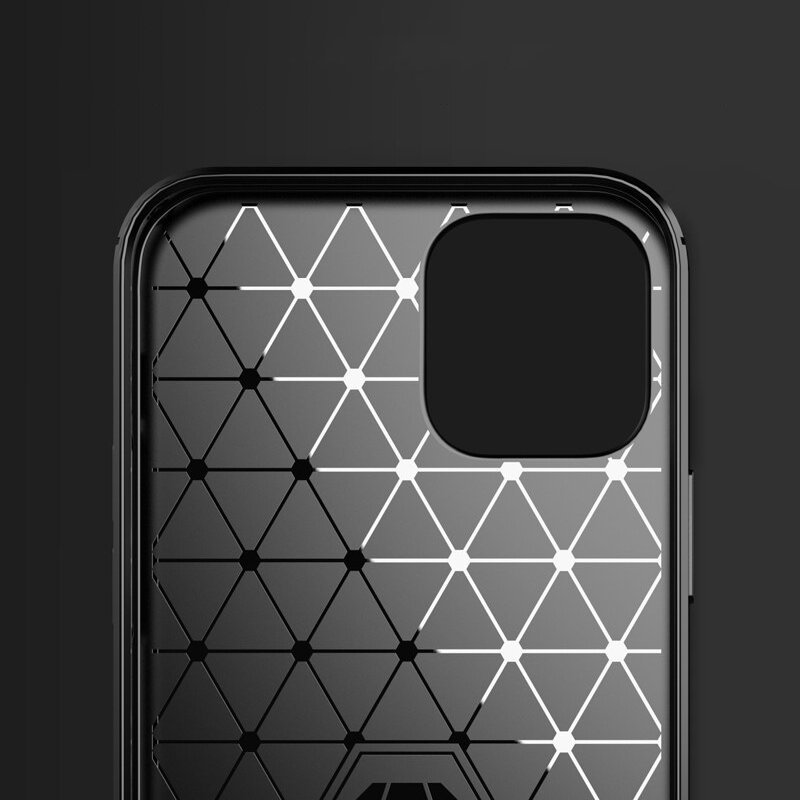 Pouzdro Carbon Shield pro Apple iPhone 12 Mini - Modrá