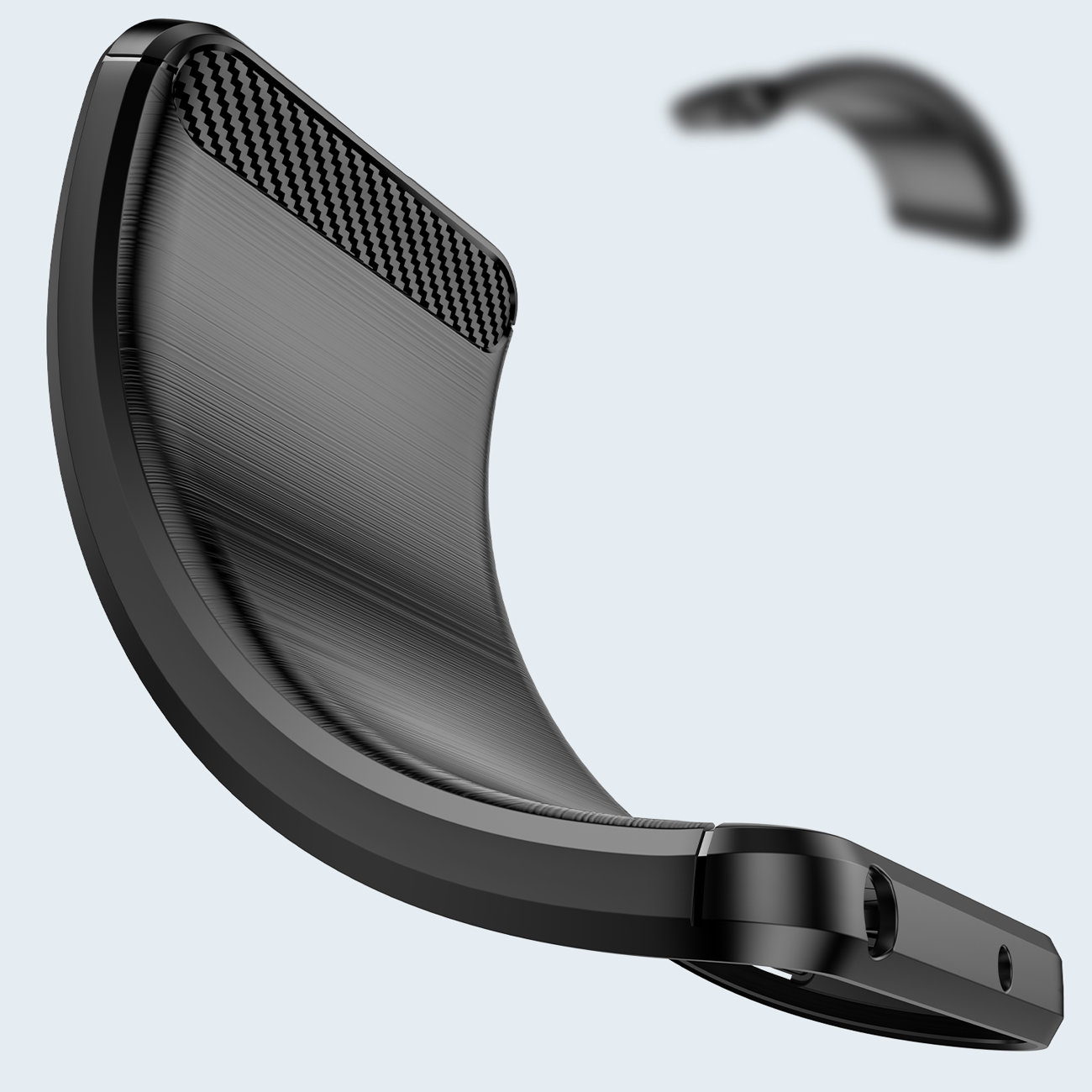 Pouzdro Carbon Shield pro Motorola Moto G Play 2023 - Černá