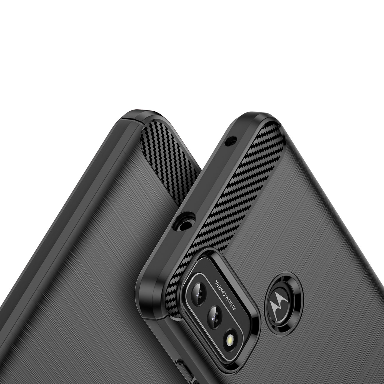 Pouzdro Carbon Shield pro Motorola Moto G Play 2023 - Černá