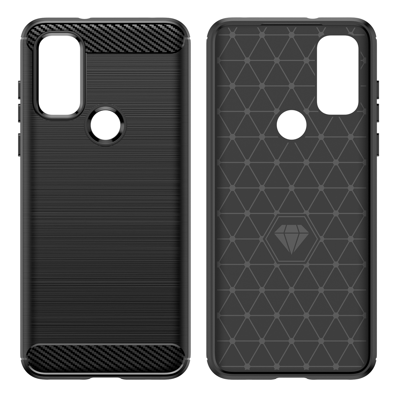 Pouzdro Carbon Shield pro Motorola Moto G Play 2023 - Černá