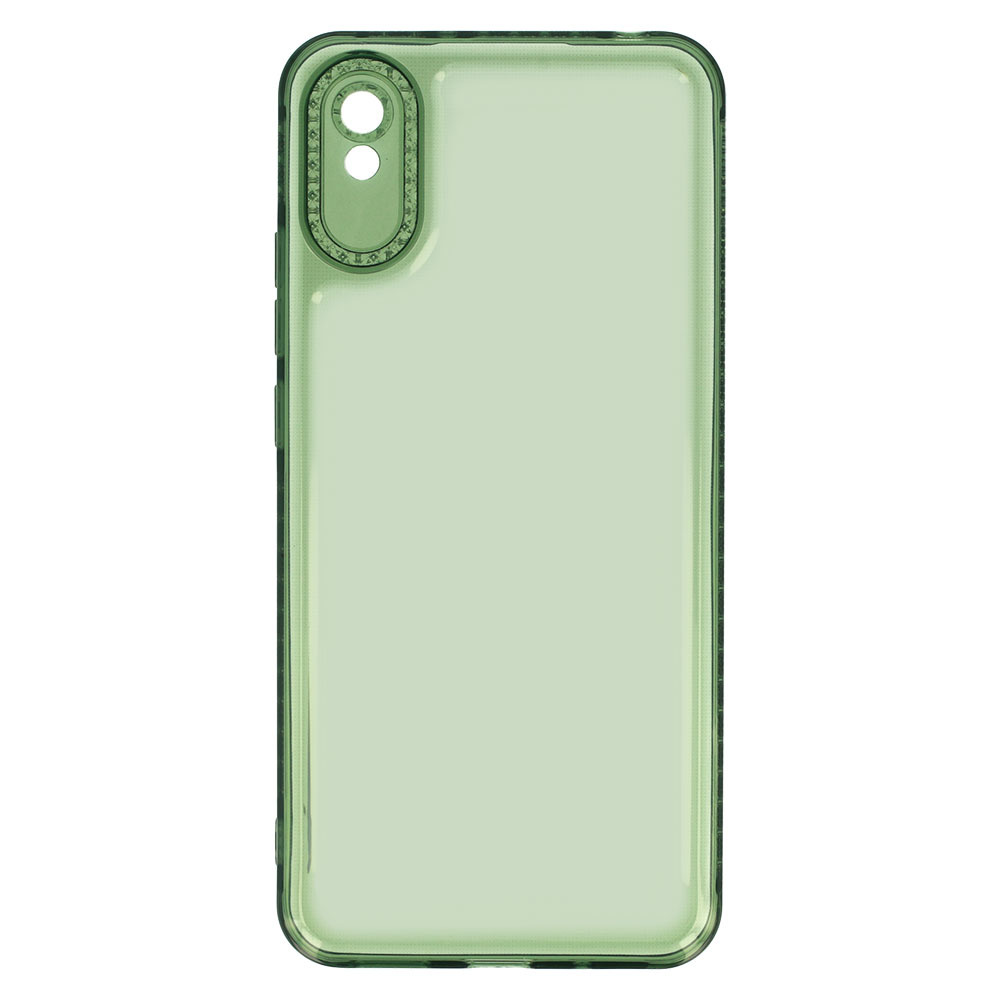 Crystal diamond pouzdro pro Xiaomi Redmi 9A - Transparentní