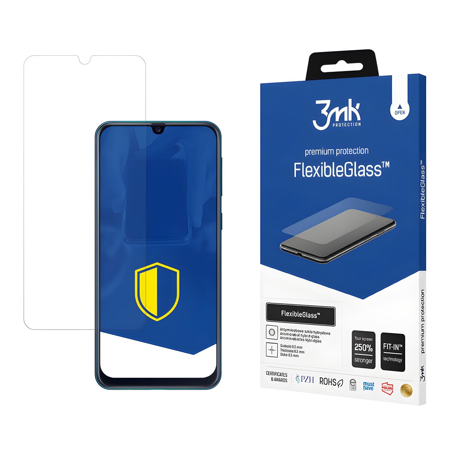 Ochranné hybridné sklo 3mk FlexibleGlass pro Samsung Galaxy M21 - Transparentní