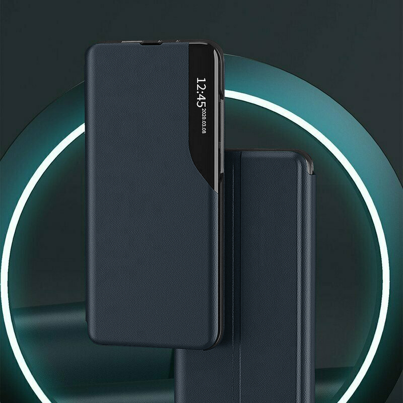Elegantní knižkové pouzdro View Case pro Xiaomi Redmi Note 13 - Tmavě Modrá