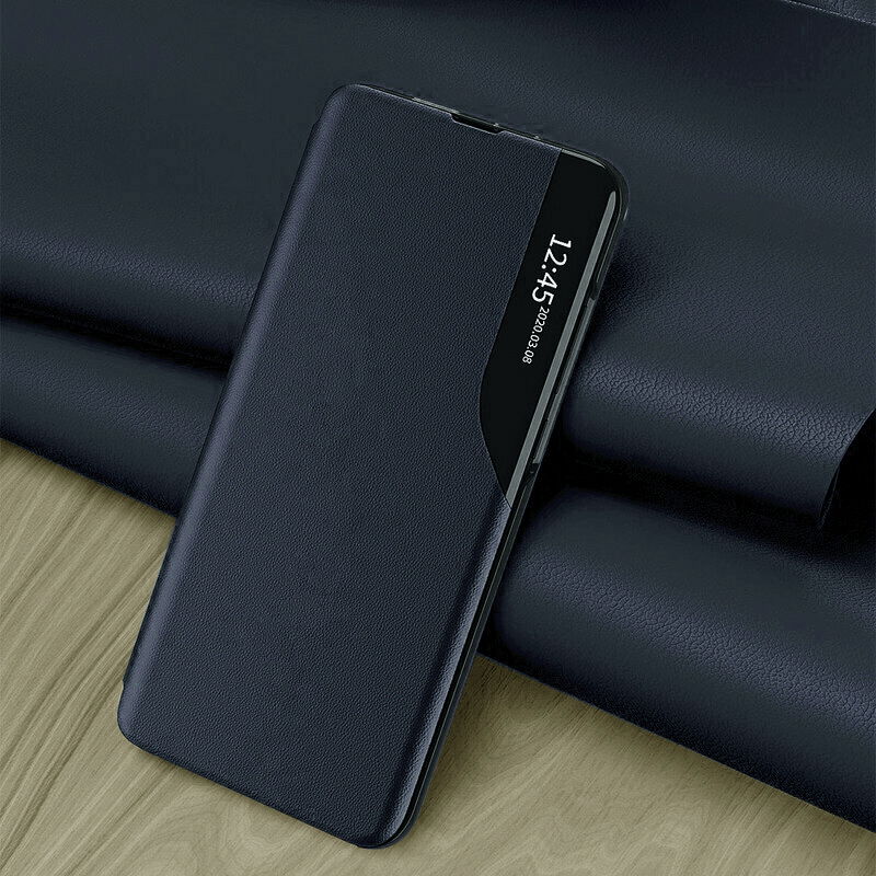 Elegantní knižkové pouzdro View Case pro Xiaomi Redmi Note 13 - Tmavě Modrá