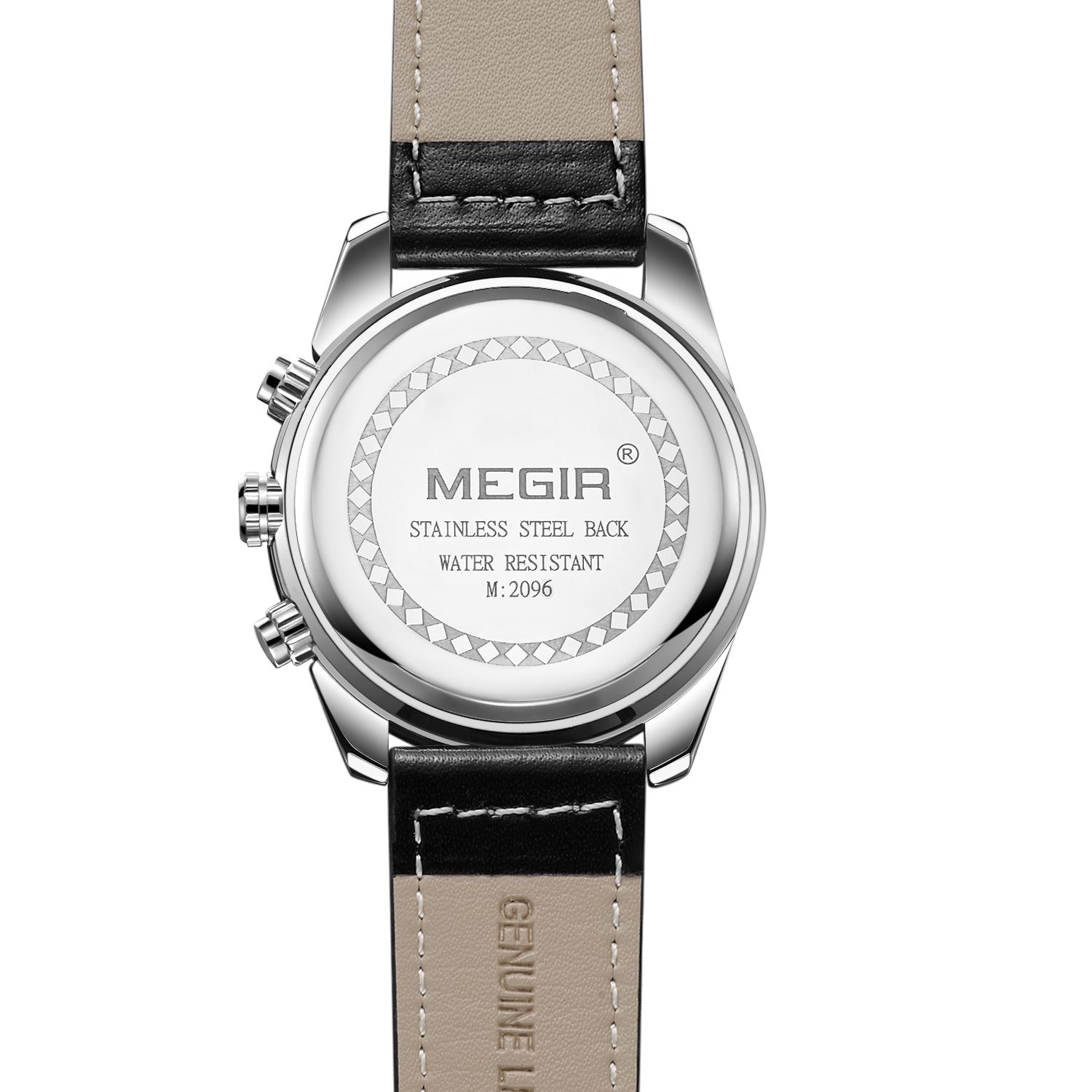 Hodinky MEGIR LU-38539 - Černá/Stříbrná