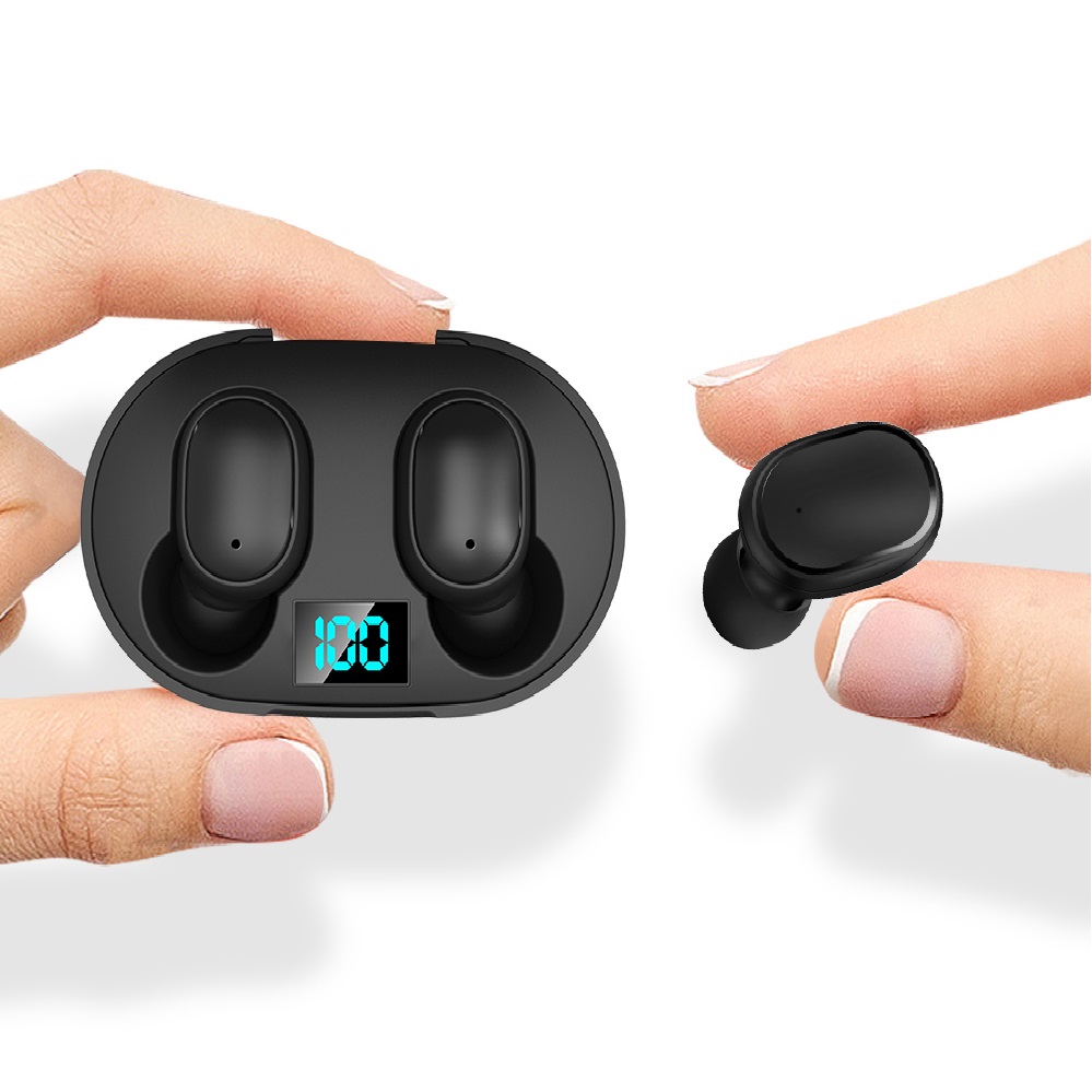 Bezdrátová bluetooth sluchátka E6S - Černá