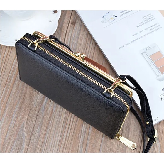 Crossbody Peněženka LE-25219 - Šedá