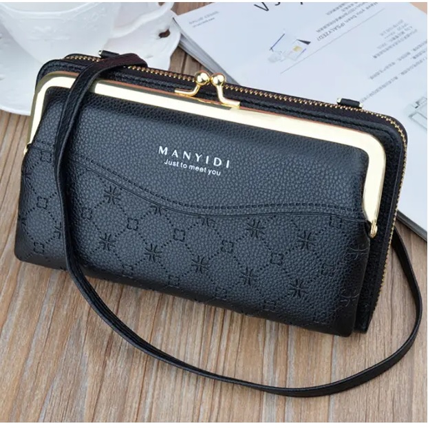 Crossbody Peněženka LE-25219 - Šedá