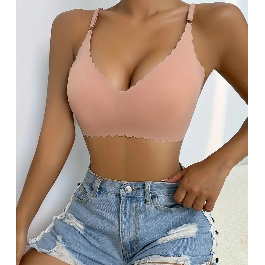 Bezešvá podprsenka EL-30868 - Černá/XL