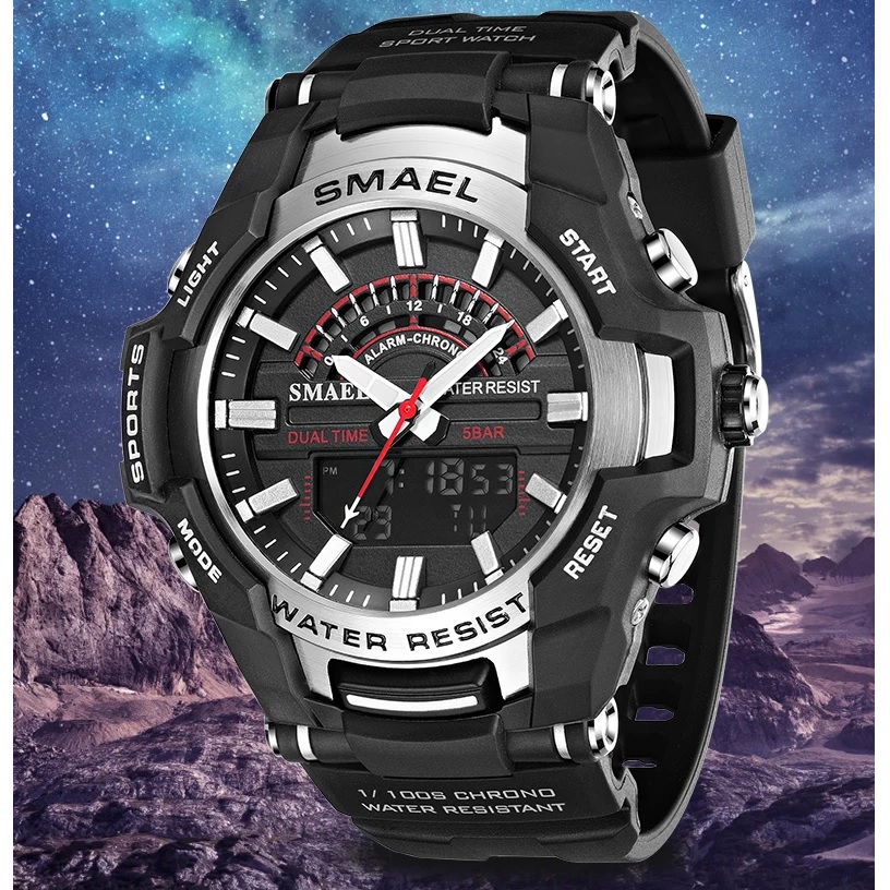 Hodinky SMAEL VE-29458 - Černá/Růžovozlatá