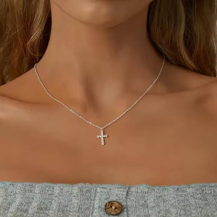 Náhrdelník Small Cross - Zlatý
