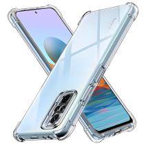 Silikonové pouzdro se zesílenými hranami pro Xiaomi Redmi Note 10 Pro/Redmi Note 10 Pro Max - Transparentní