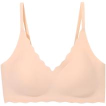 Bezešvá podprsenka EL-35697 - Slabě Oranžová/S