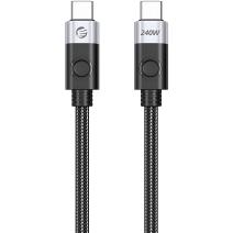 Nabíjecí kabel Orico CC240 USB-C / USB-C PD 240W USB4 40Gb/s 8K - Černá / 1.5m