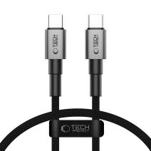 Nabíjecí kabel Tech-Protect UltraBoost DNA USB-C / USB-C PD 60W - Šedá / 0.25m