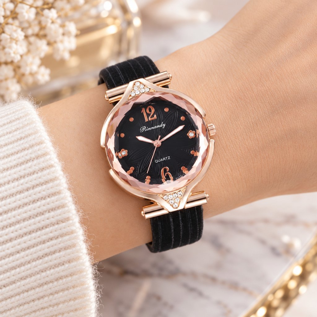 Hodinky HA-12399 - Černá