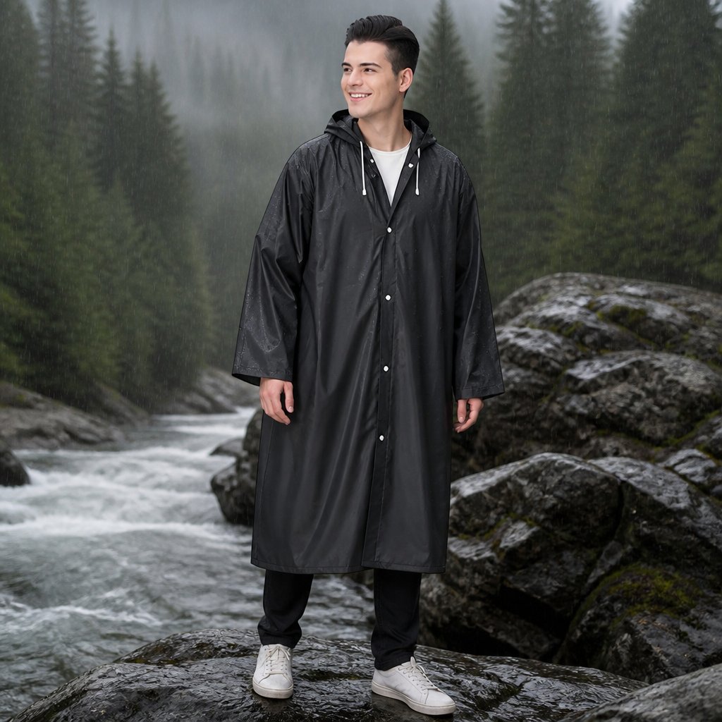 Nepromokavý Plášť RC - 40459 - Černá / Univerzální Velikost